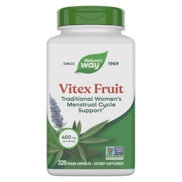 Apoyo Menstrual Vitex 400 mg (320 veg caps), Nature's Way