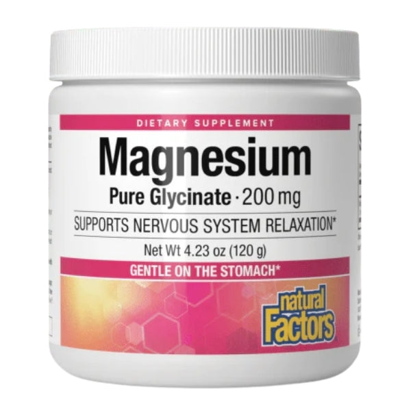 Glicinato de Magnesio 200 mg (4.23 oz 120 mg), Natural Factors