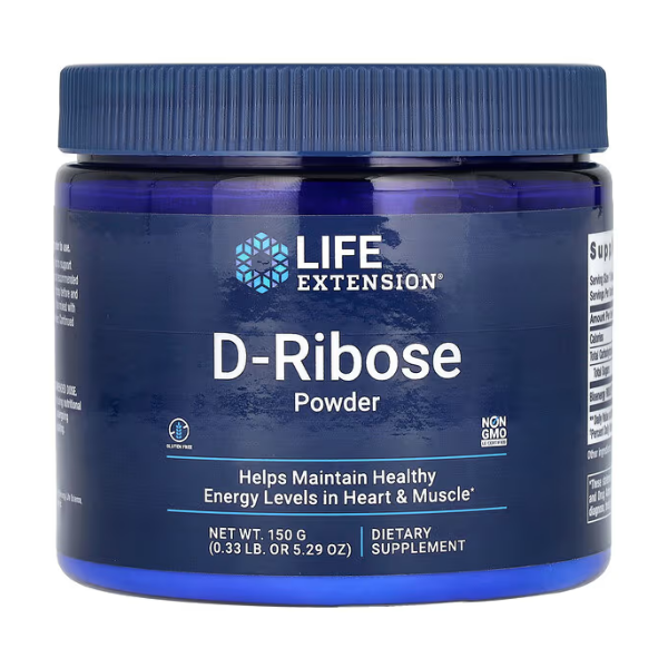 D-Ribosa 150 g, Polvo (5.29 oz), Life Extension