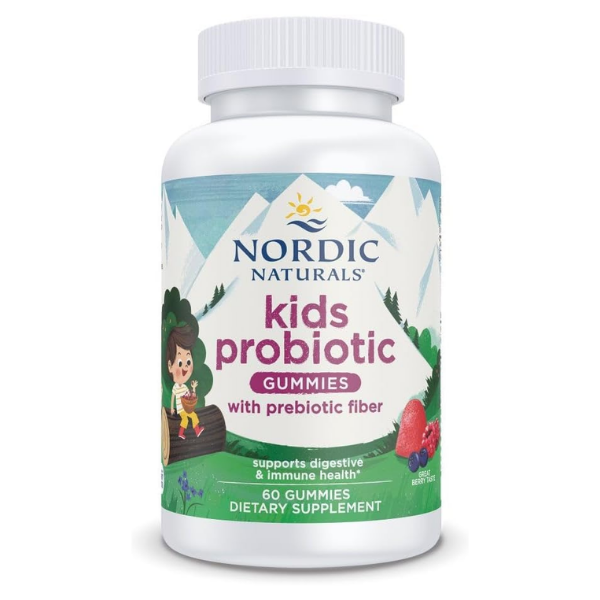 Probiótico para Niños Sabor Frutos Rojos (60 gomitas), Nordic Naturals