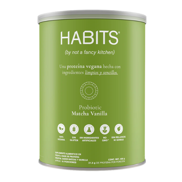 Proteína Probiótica Sabor Matcha Vainilla (488 g), Habits