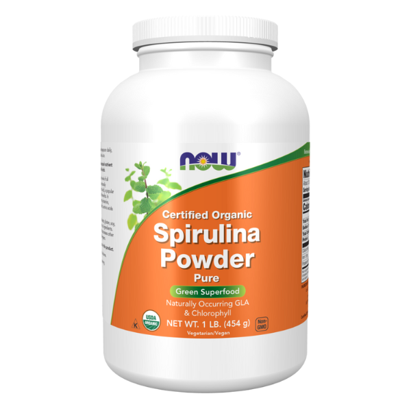 Espirulina, Polvo Orgánico 450 gm (1lb/450gr)