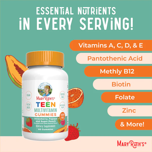 Teen Multivitamin Gummies 60 Gummies Mary Ruth