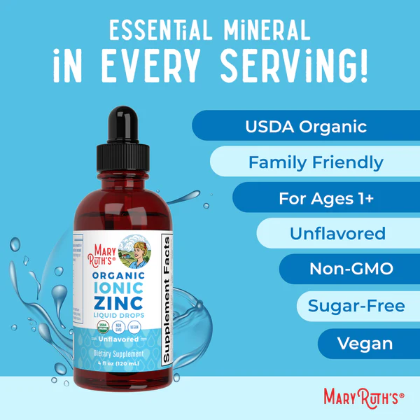 Liquid Ionic Zinc 120ml (4oz) Mary Ruth