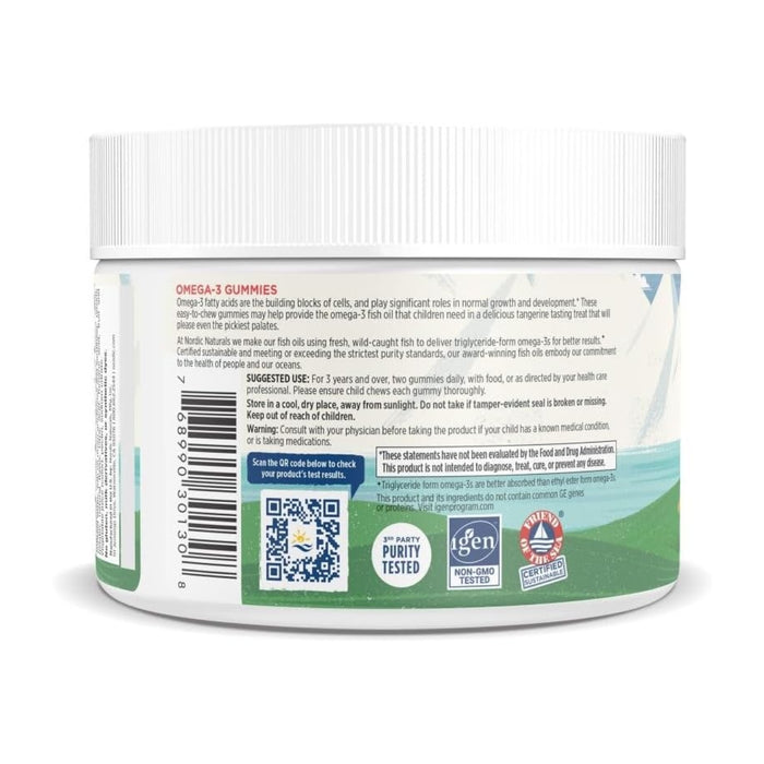 Omega-3 82 mg Sabor Mandarina (60 gomitas), Nordic Naturals
