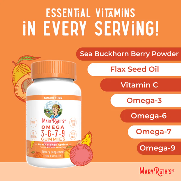 Omega 3-6-7-9 Gummies 120 units Mary Ruth