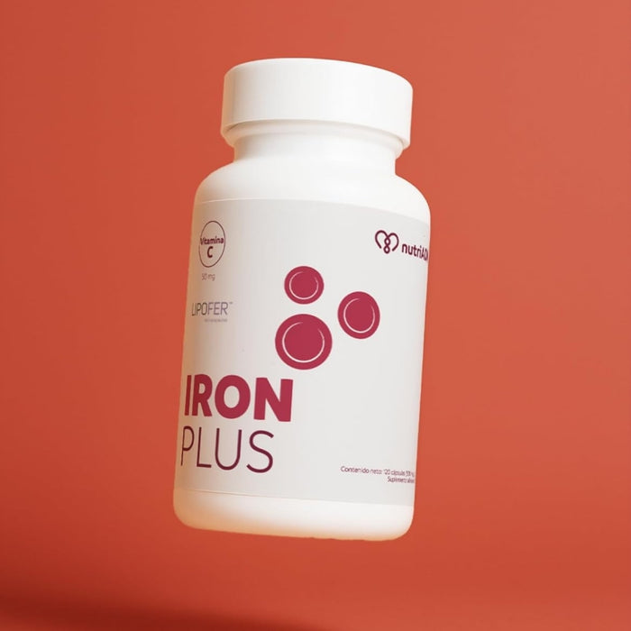 Hierro 450 mg, Iron Plus (120 caps), NutriADN
