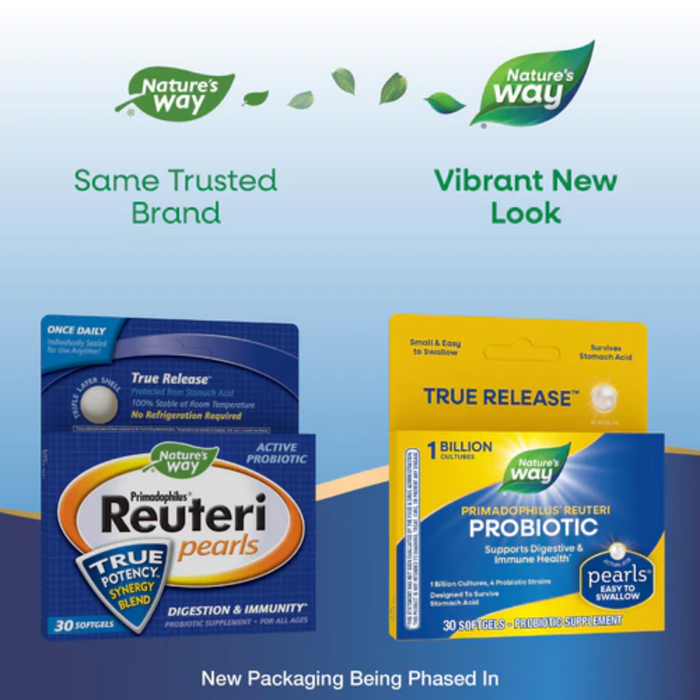 Probiótico Reuteri Perlas Primadophilus® (30 softgels) , Nature's Way