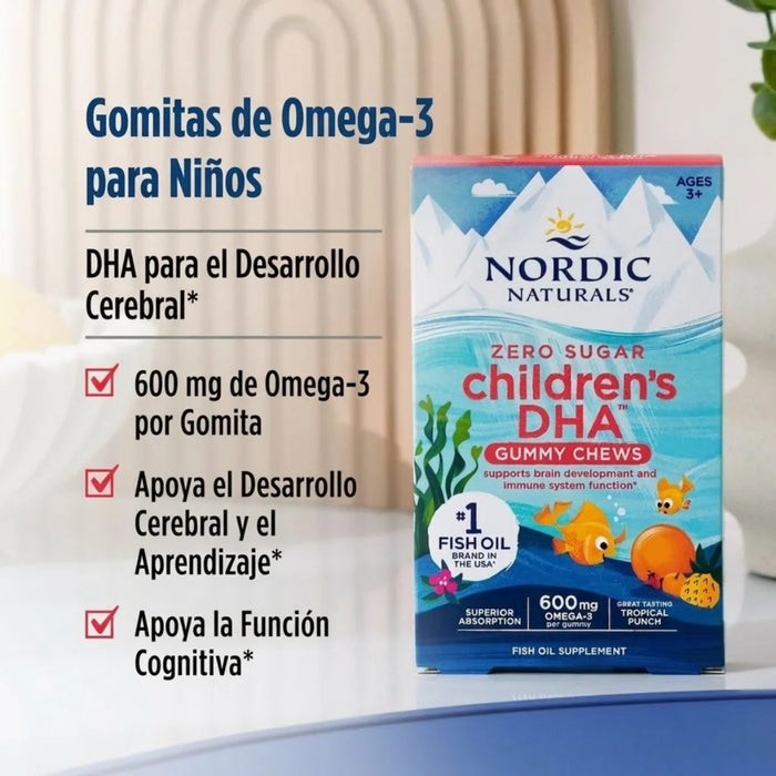 Kit #2 Ultima Omega + DHA para Niños Sabor Tropical, Nordic Naturals