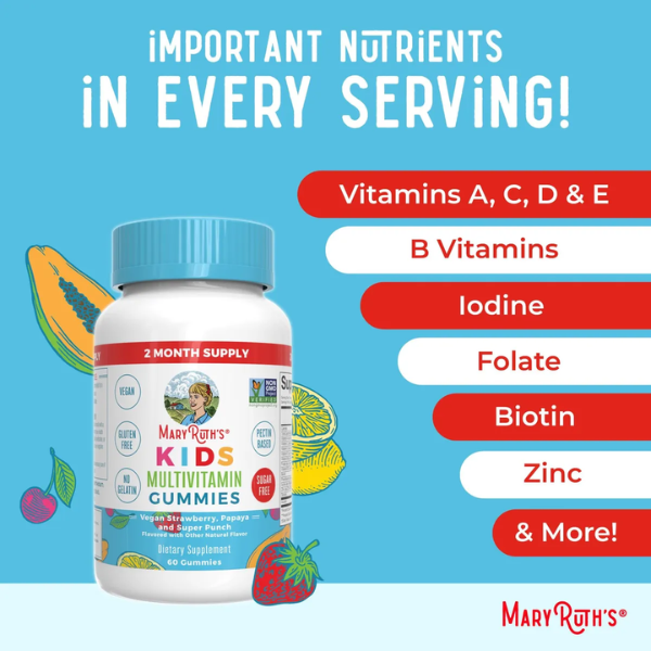 KIT #2 Multivitaminico para Niños + Omega-3 para Niños, Mary Ruth's