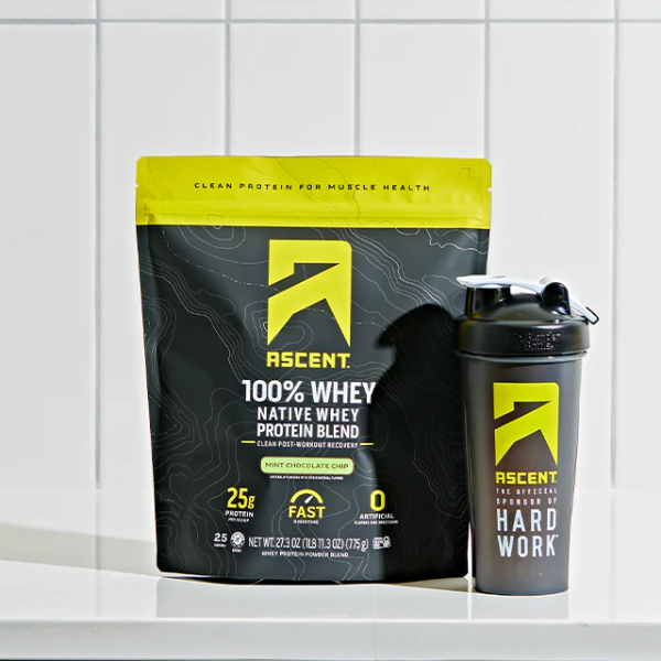 Proteína de Whey Sabor Chocolate con Menta (27.3 oz 775 g), Ascent