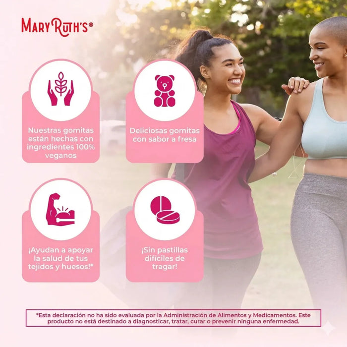 Multivitaminico Para Mujeres Sabor Fresa (60 gomitas), Mary Ruth´s