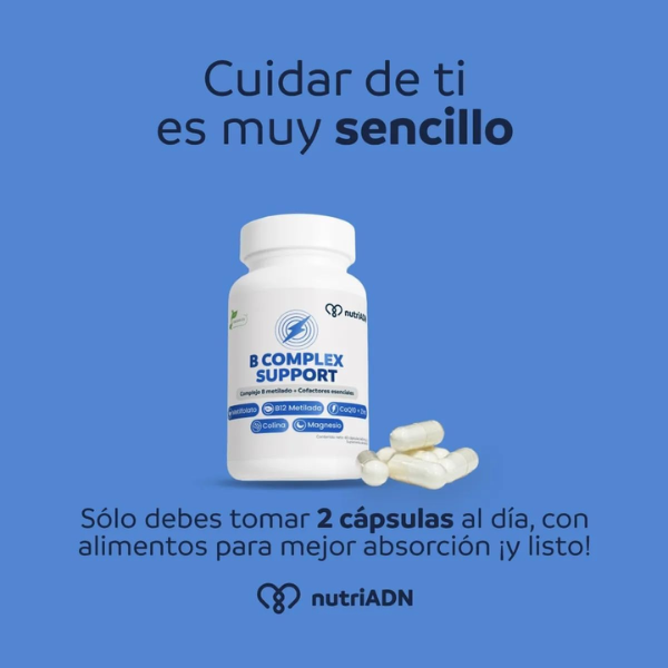 Complejo B, Energía y Claridad Mental (60 caps), NutriADN