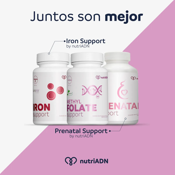 Salud Hormonal Femenina, Methyl Folate Support (60 caps), NutriADN
