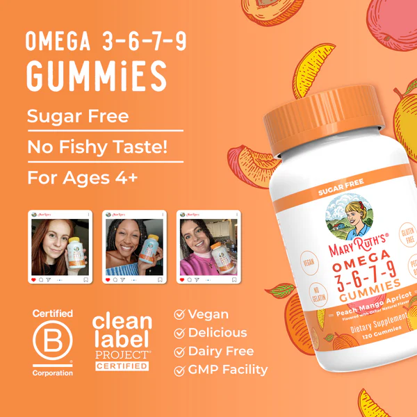 Omega 3-6-7-9 Gummies 120 units Mary Ruth