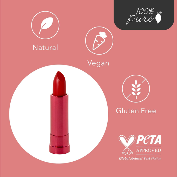 Labial Hidratante con Aceite de Granada y Fruit Pigmented® Poppy (0.15 oz 4.5 g), 100% Pure