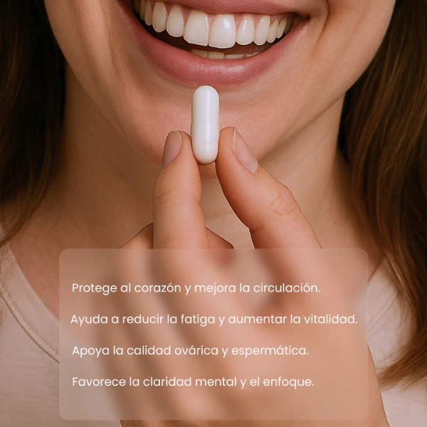 CoQ10,  Energía Celular y Protección Antioxidante (60 caps), NutriADN