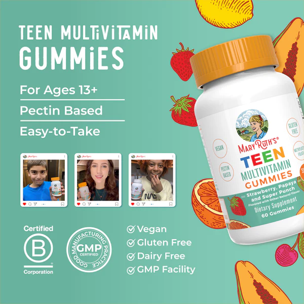 Teen Multivitamin Gummies 60 Gummies Mary Ruth