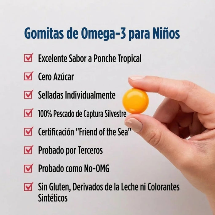 Kit #1 Omega-3 690 mg + DHA para Niños Sabor Tropical, Nordic Naturals