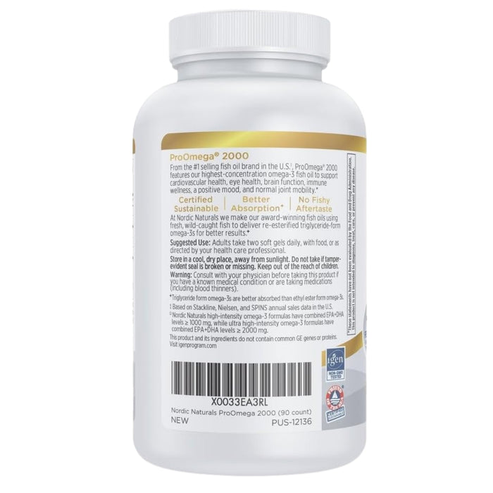 ProOmega 2000 (60 softgels), Nordic Naturals