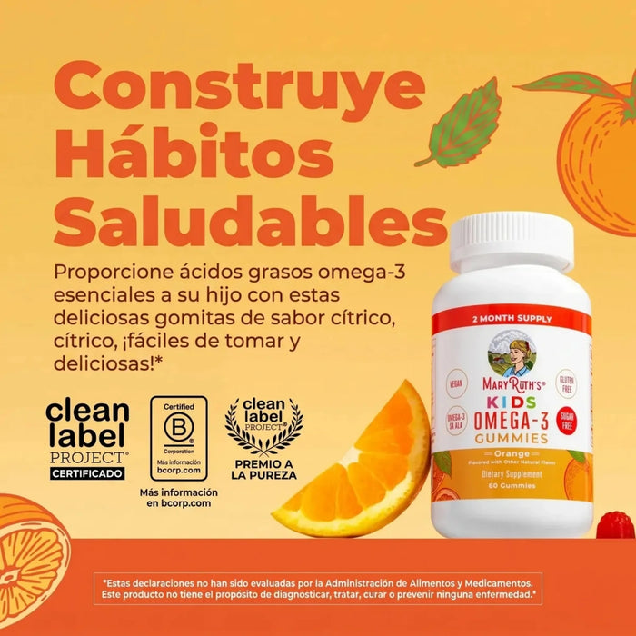 KIT #5 Multivitamínico + Omega-3 para Niños, Mary Ruth's