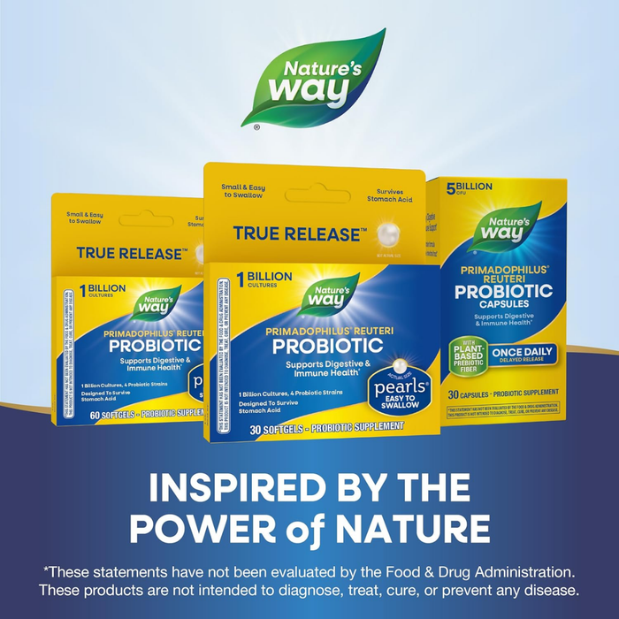 Probiótico Reuteri Perlas Primadophilus® (30 softgels) , Nature's Way