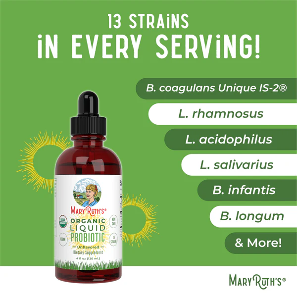 Organic Liquid Probiotic/Liquid Probiotics 4oz Mary Ruths
