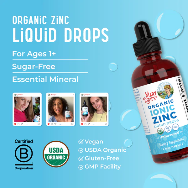 Liquid Ionic Zinc 120ml (4oz) Mary Ruth