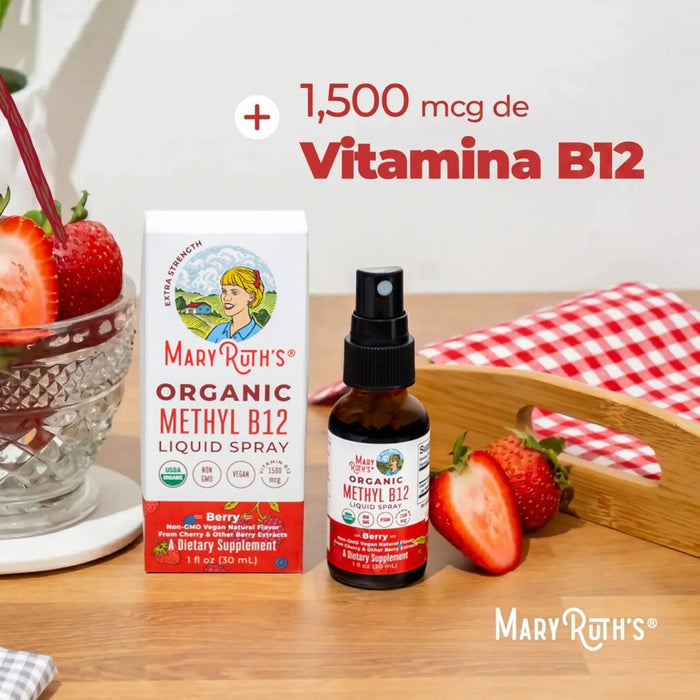 Organic Methyl B12 Spray 1oz (30ml) Mary Ruth