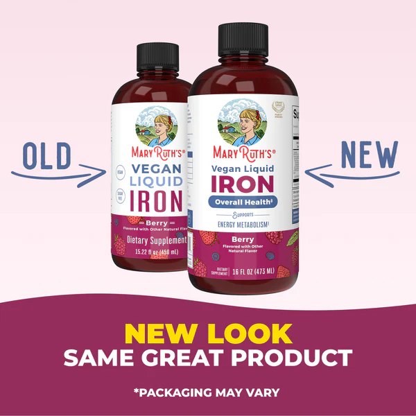 Liquid Iron /Liquid Iron Berry (Berry 18mg, 16 oz-400ml Mary Ruths
