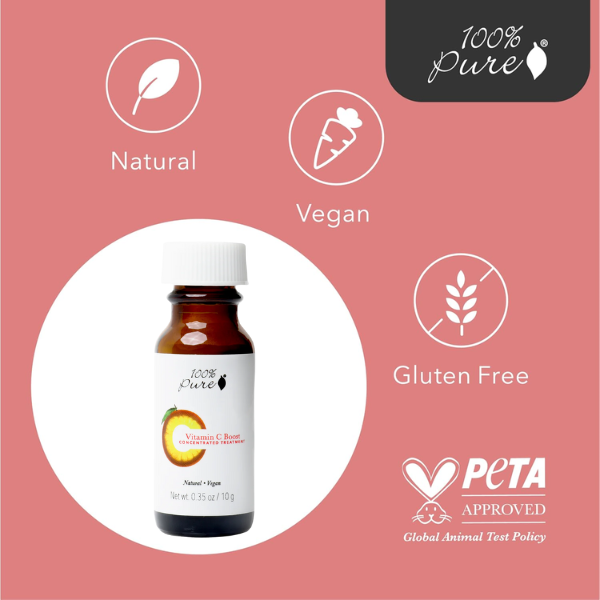 Reafirmante Facial de Vitamina C, Polvo (0.35 oz 10 g), 100% Pure