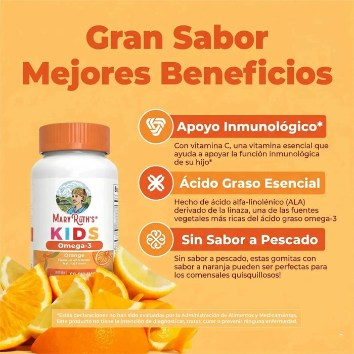 KIT #5 Multivitamínico + Omega-3 para Niños, Mary Ruth's