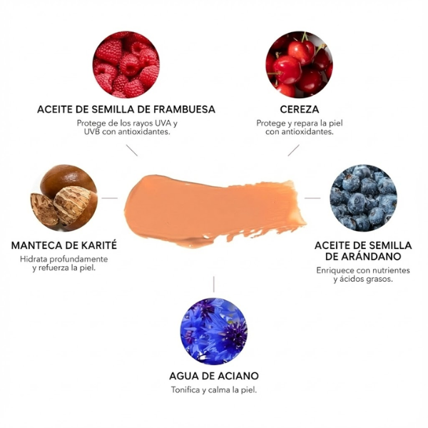 Crema Hidratante con Color Fruit Pigmented® Alpine Rose (1 fl oz 30 ml), 100% Pure