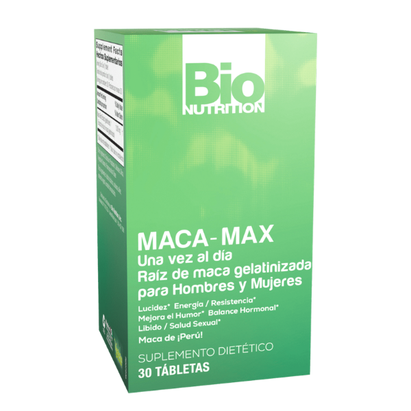 Maca Max Gelatinizada (30 tabs), Bio Nutrition