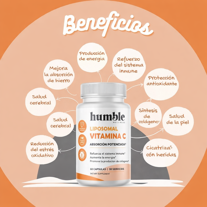 Vitamina C Liposomal (60 caps), Humble