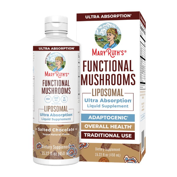 Hongos Funcionales Liposomal Sabor Chocolate (15.22 oz 450 ml), MaryRuth's