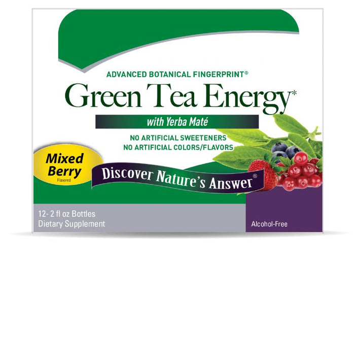 Shot Energetico de Te Verde (2 Oz / 60 ml), Nature's Answer