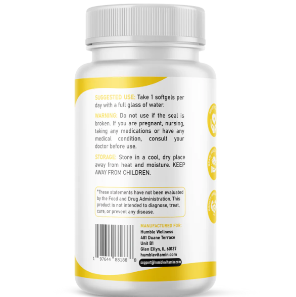 Ultra Omega, 625 EPA/244 DHA aceite de pescado (60 softgels), Humble