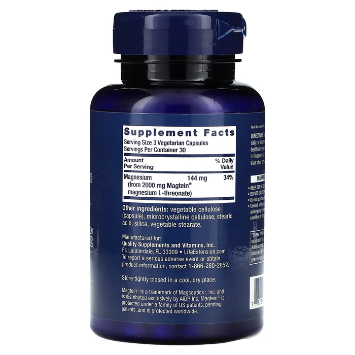 Neuro-Mag® Magnesio L-Treonato (90 veg caps), Life Extension