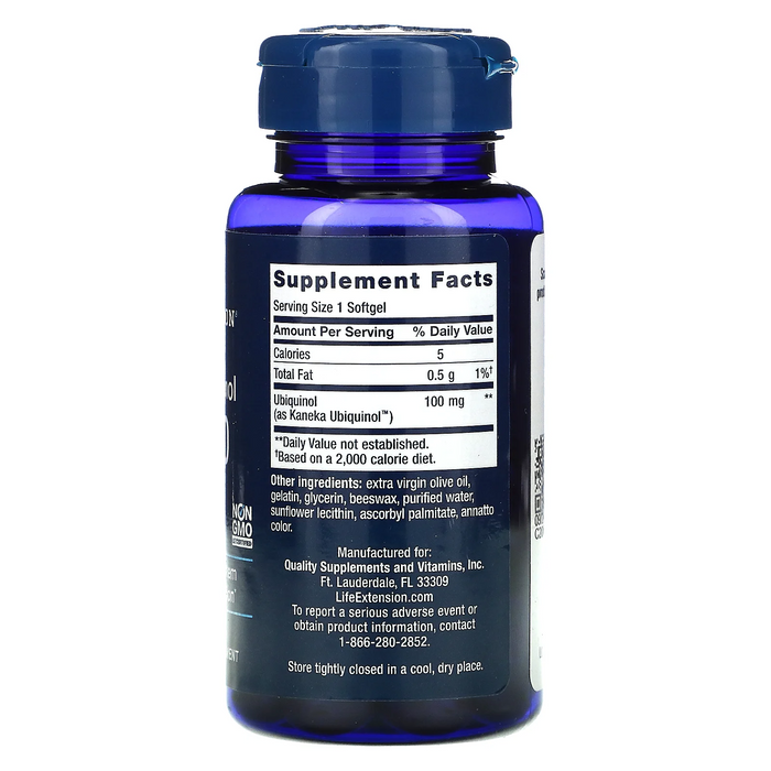 Super Ubiquinol Coq10, 100mg (60 Softgels), Life Extension