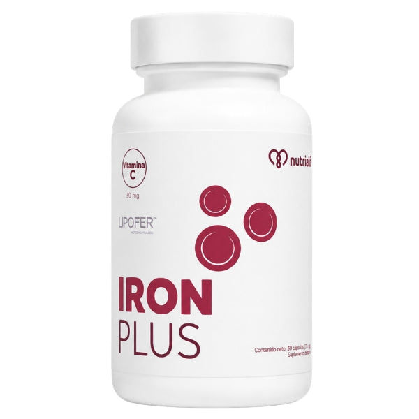 Hierro 450 mg, Iron Plus (120 caps), NutriADN