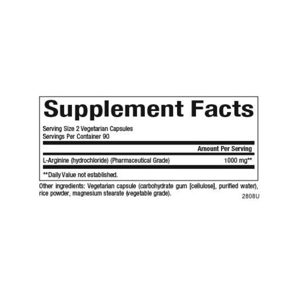 L-Arginina 1,000 mg (90 tabs), Natural Factors