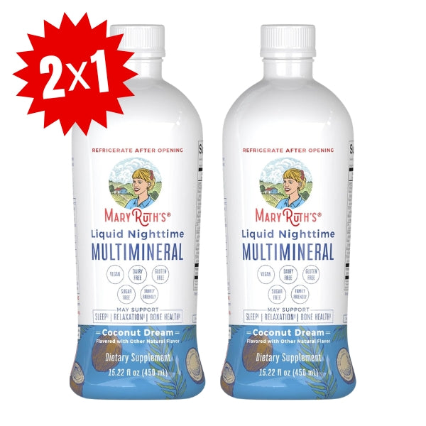 2X1 Multimineral Nocturno Sabor Coco, Liquido (15.22 fl oz 450 ml)