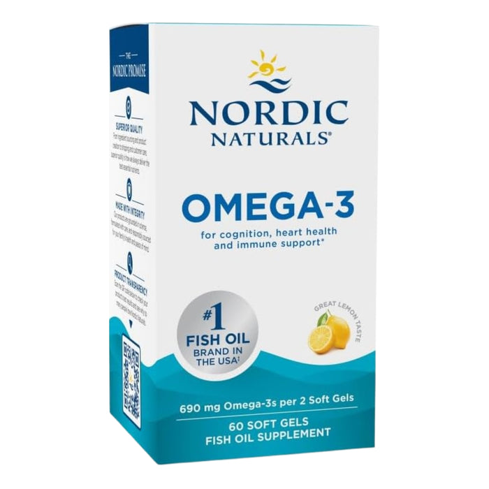 Omega 3, 690 mg (60 softgels), Nordic Naturals