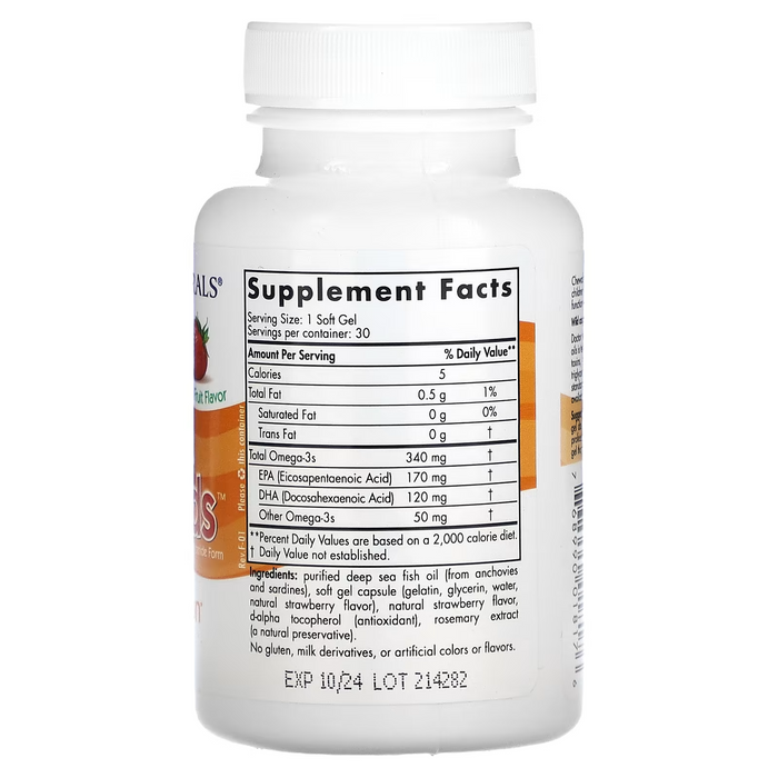 Daily Omega Kids, Natural Fruit , 30 (softgels), Nordic Naturals