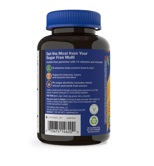 Alive! ® Multivitaminico para Hombre Zero Azucar (50 gomitas), Nature's Way