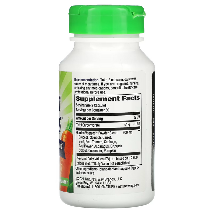Garden Veggies, Super Alimento 900mg (60 Veg caps), Nature's Way