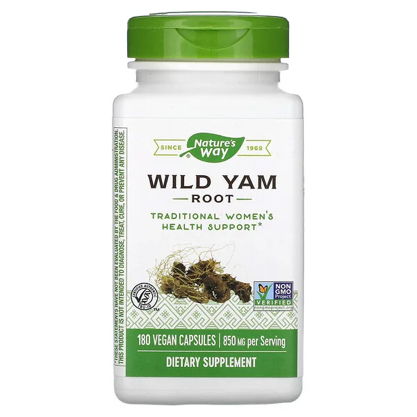 Raiz De Ñame Silvestre 850 mg (180 veg caps), Nature's Way