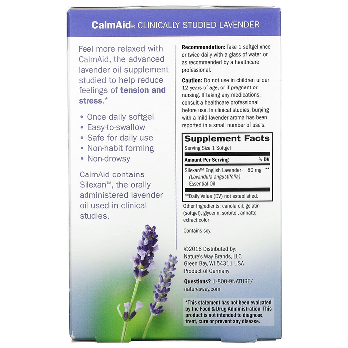 CalmAid (30 softgels), Nature's Way