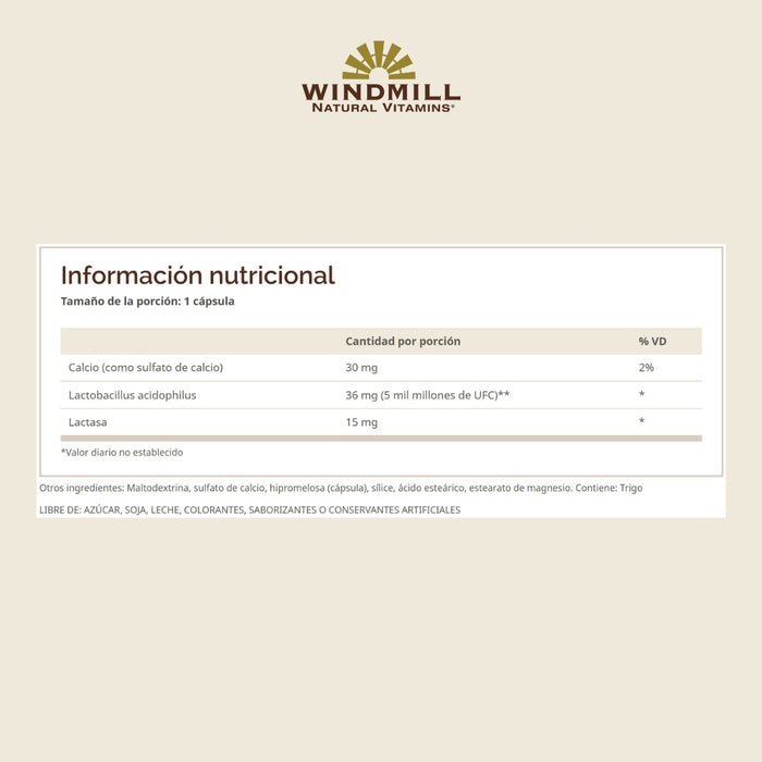 Probióticos Masticables 1 Billion CFU (100 masticables), Windmill